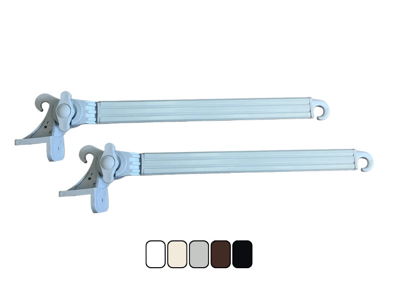 Braccetti per Tende da Sole in Alluminio Bracci Alluminio 70 cm in Coppia beige
