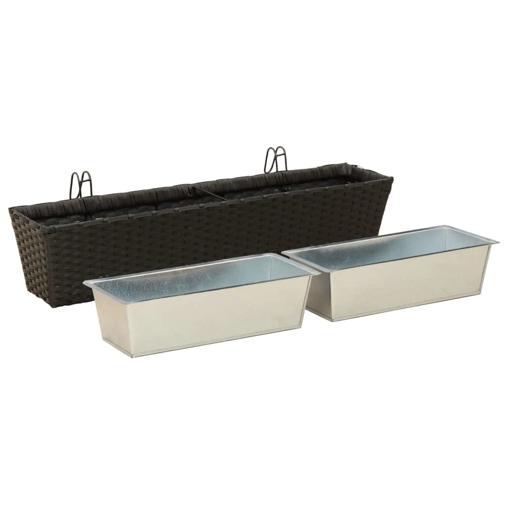 Ringhiera 2 pcs 80 x 17 x 17 cm Metallo
