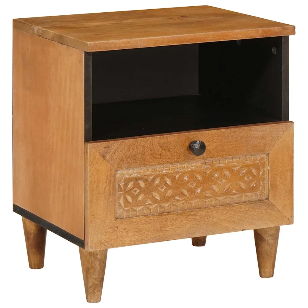 Comodino | Armadio da Notte | Mobiletto da notte Marrone Chiaro 40 x 33 x 46 cm