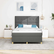 Letto a molle con materasso Grigio scuro 160 x 200 cm Tessuto 3341841
