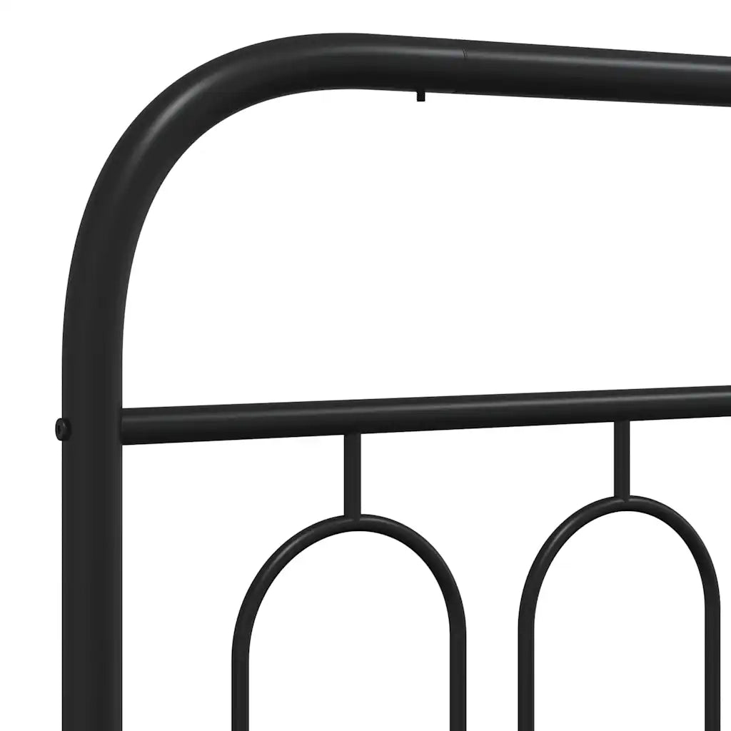 Testiera in Metallo Nero 80 cm 377144