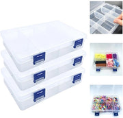 Organizzatore trasparente per gioielli - 3 pezzi - plastico - stivellabile