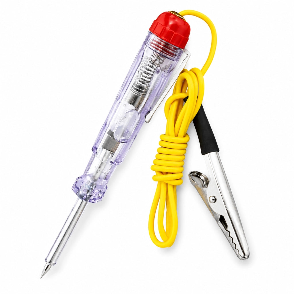 Tester Tensione Auto Moto Camion 6V 12V 24V Sonda Elettrica Con Lampada 54907