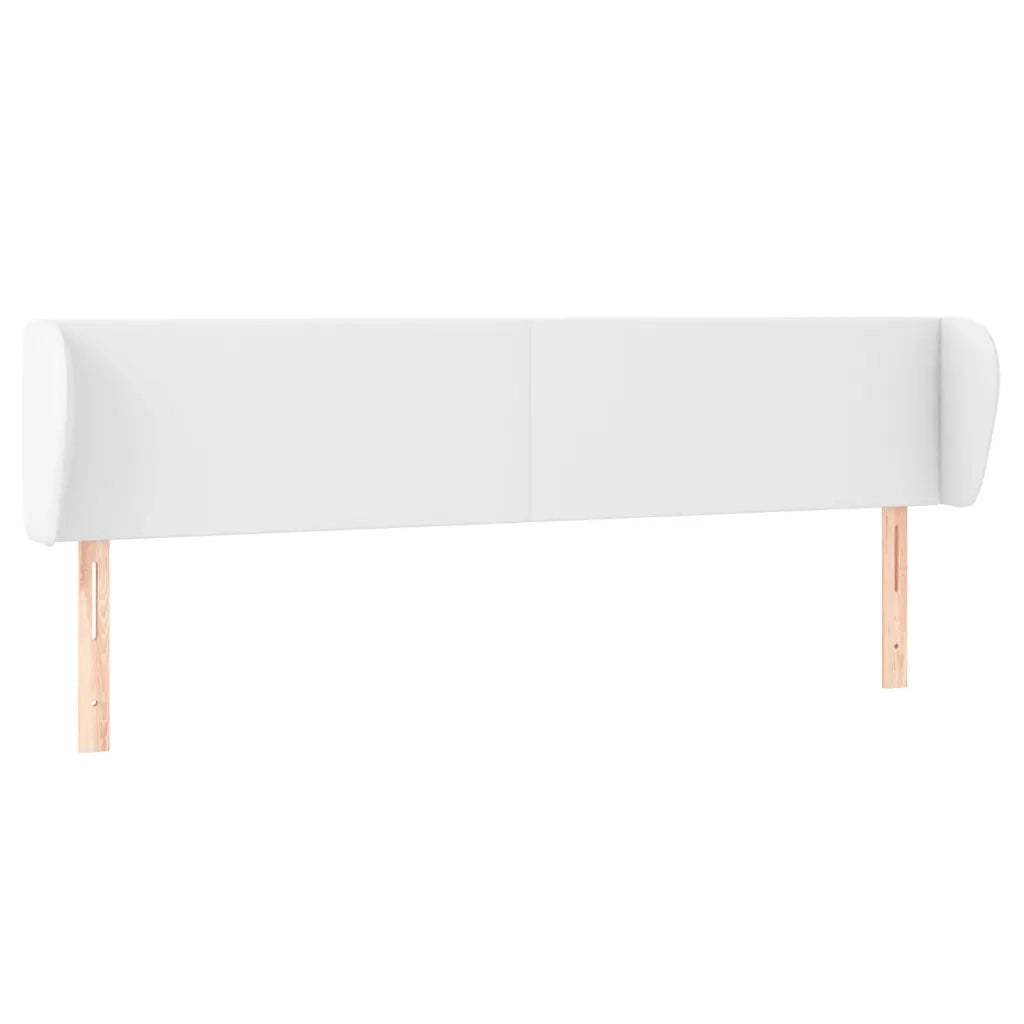Testiera ad Orecchio-Testata con Orecchie Bianca 183x23x78/88 cm in Similpelle 621483