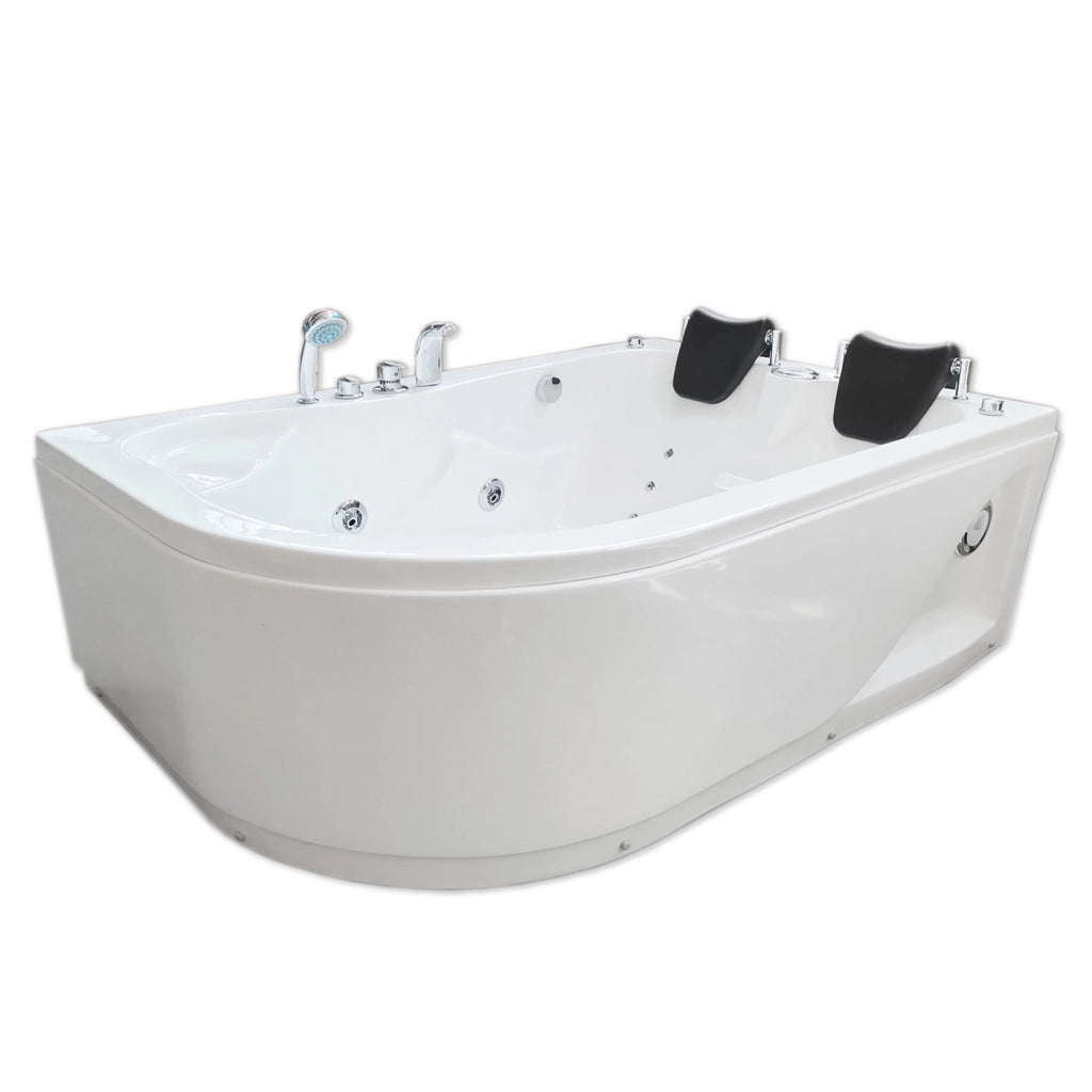 Vasca idromassaggio bianca 170 X 115 cm per 2 persone 15 getti – Varadero