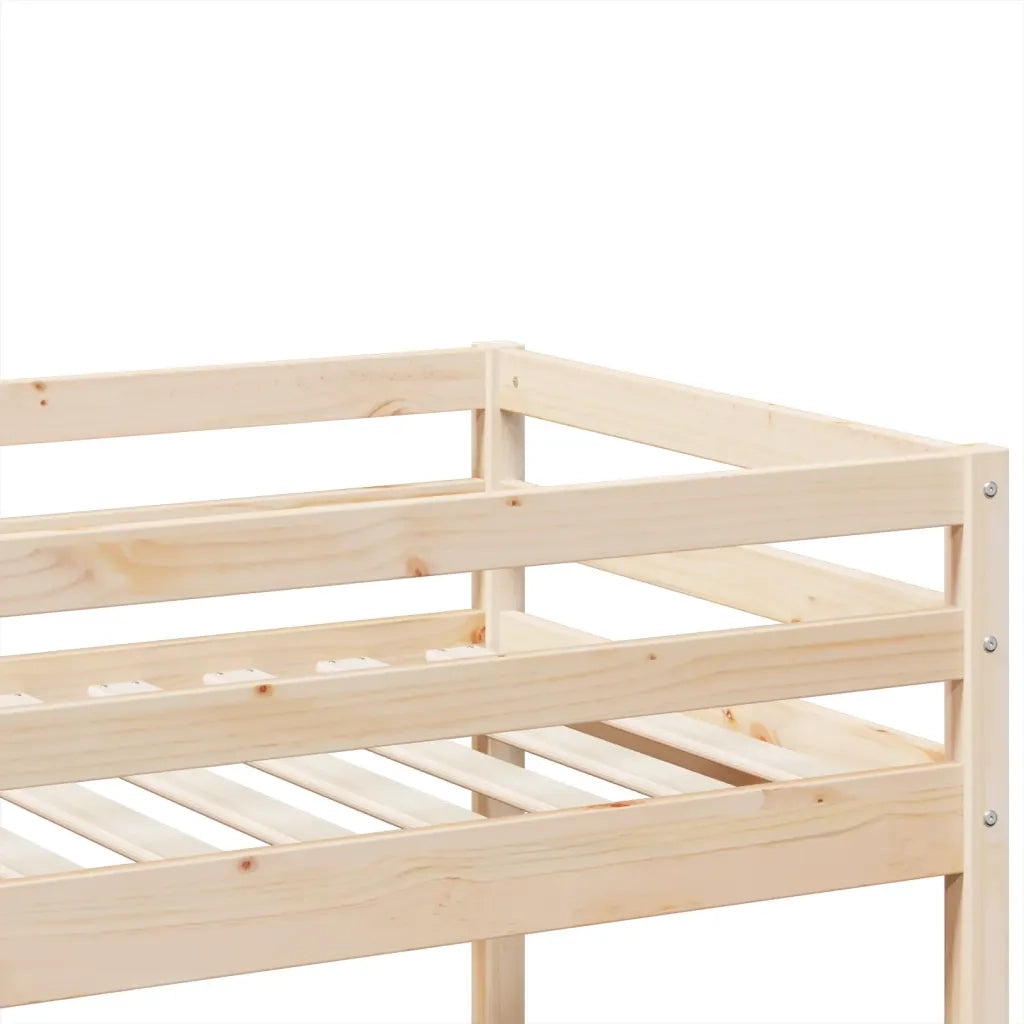 Letto singolo | Letto per adulti | Letto a Castello 80x200 cm in Legno Massello di Pino