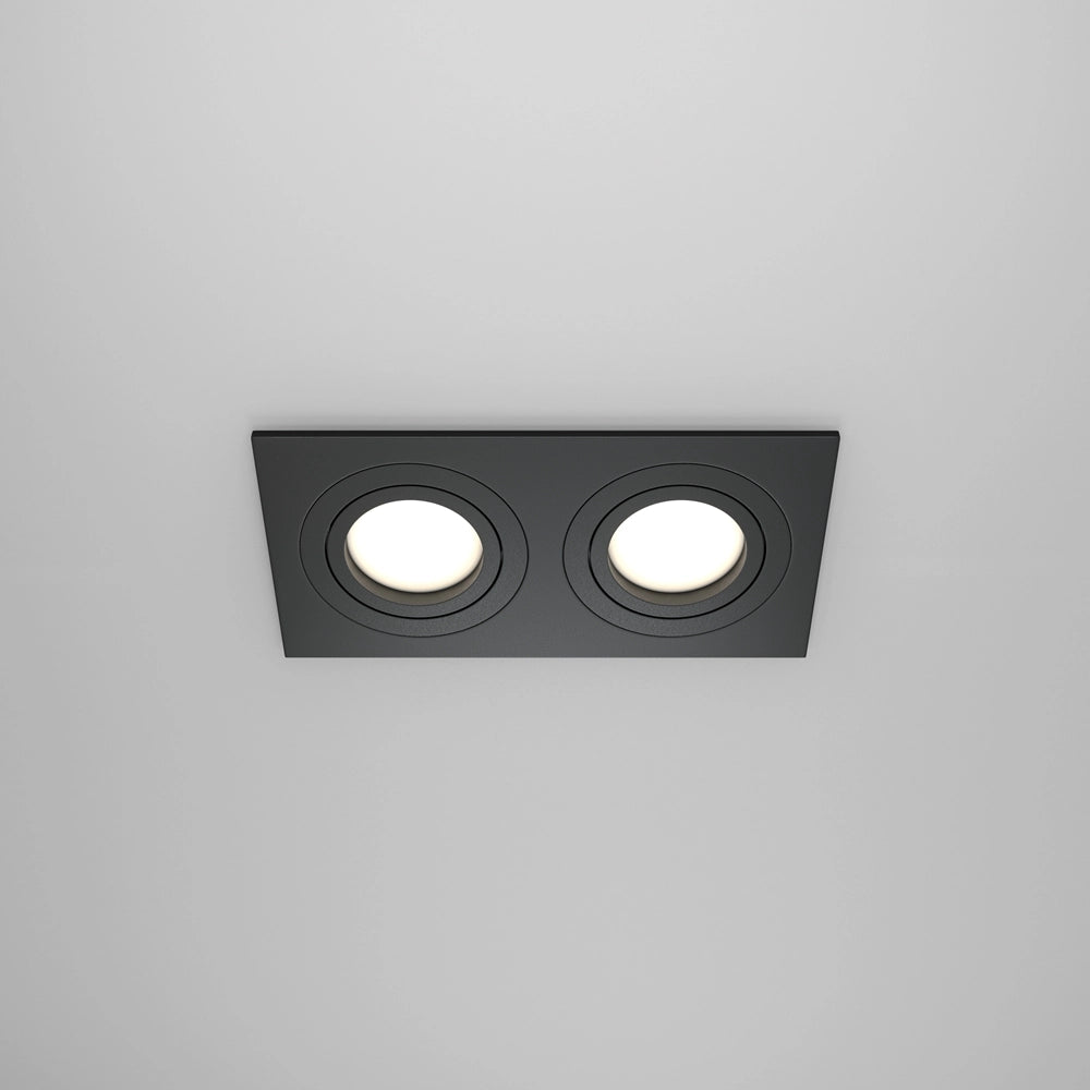 Faretto incasso soffitto Maytoni Atom DL024 2xGU10 nero