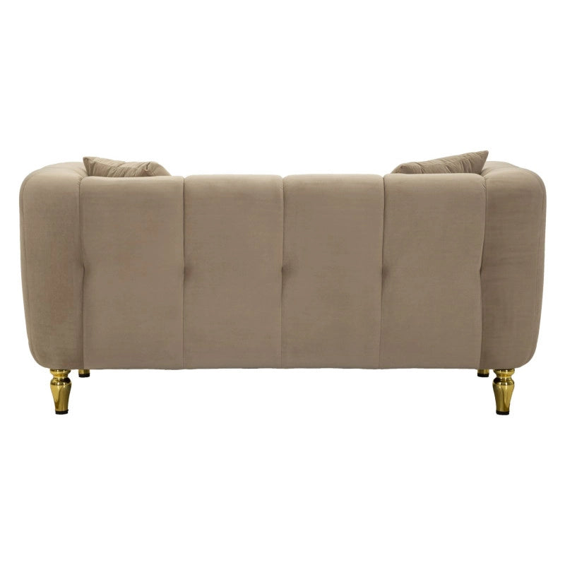 Divano Alma Grigio Con Cuscini cm 155x81x71