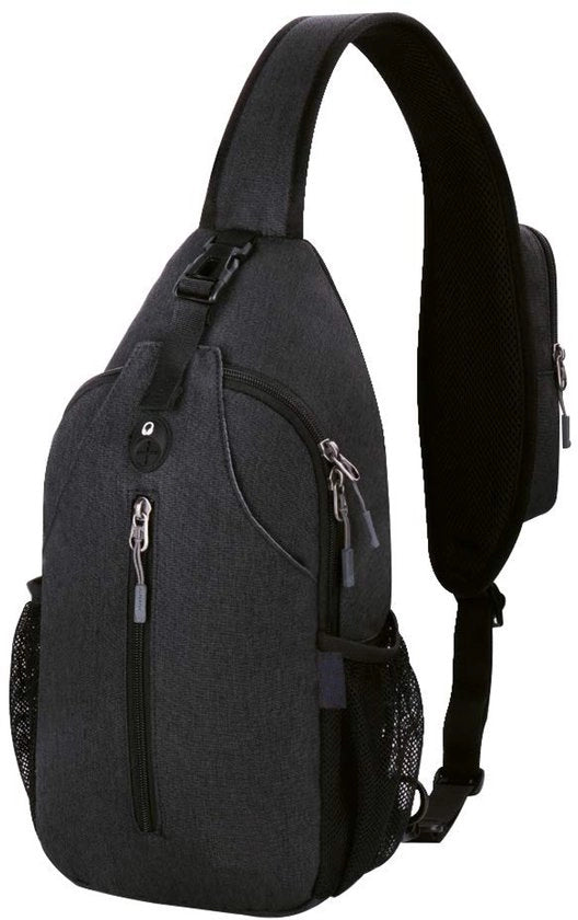 Borsa portatile per laptop per viaggi e escursioni, nero