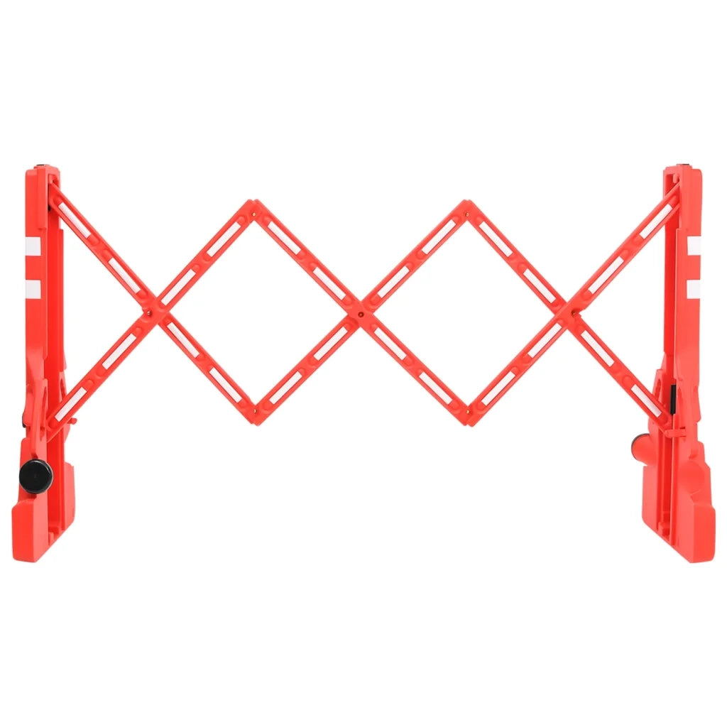 vidaXL Barriera Stradale Pieghevole Rossa 210x50x105 cm