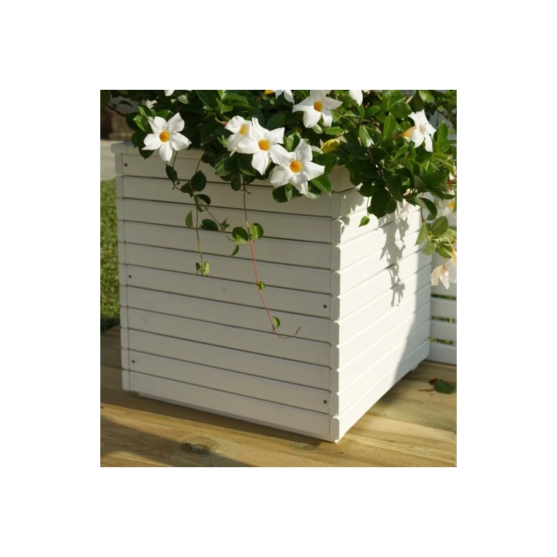 Fioriera Camelia Cm 50X50X50H Bianca Losa