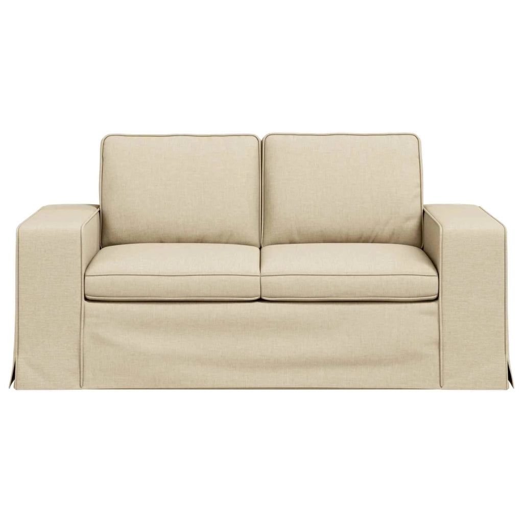 Divano Crema 162 x 80 x 82 cm Tessuto 42024388