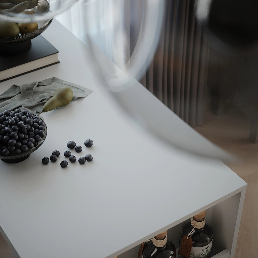 Vicco Tavolo da bar Bianco 57 x 117 cm