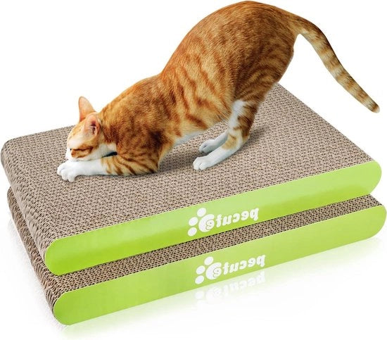 Mat per gatti - Flessibile di cartone con erba dei gatti biologica (M 2-pack)