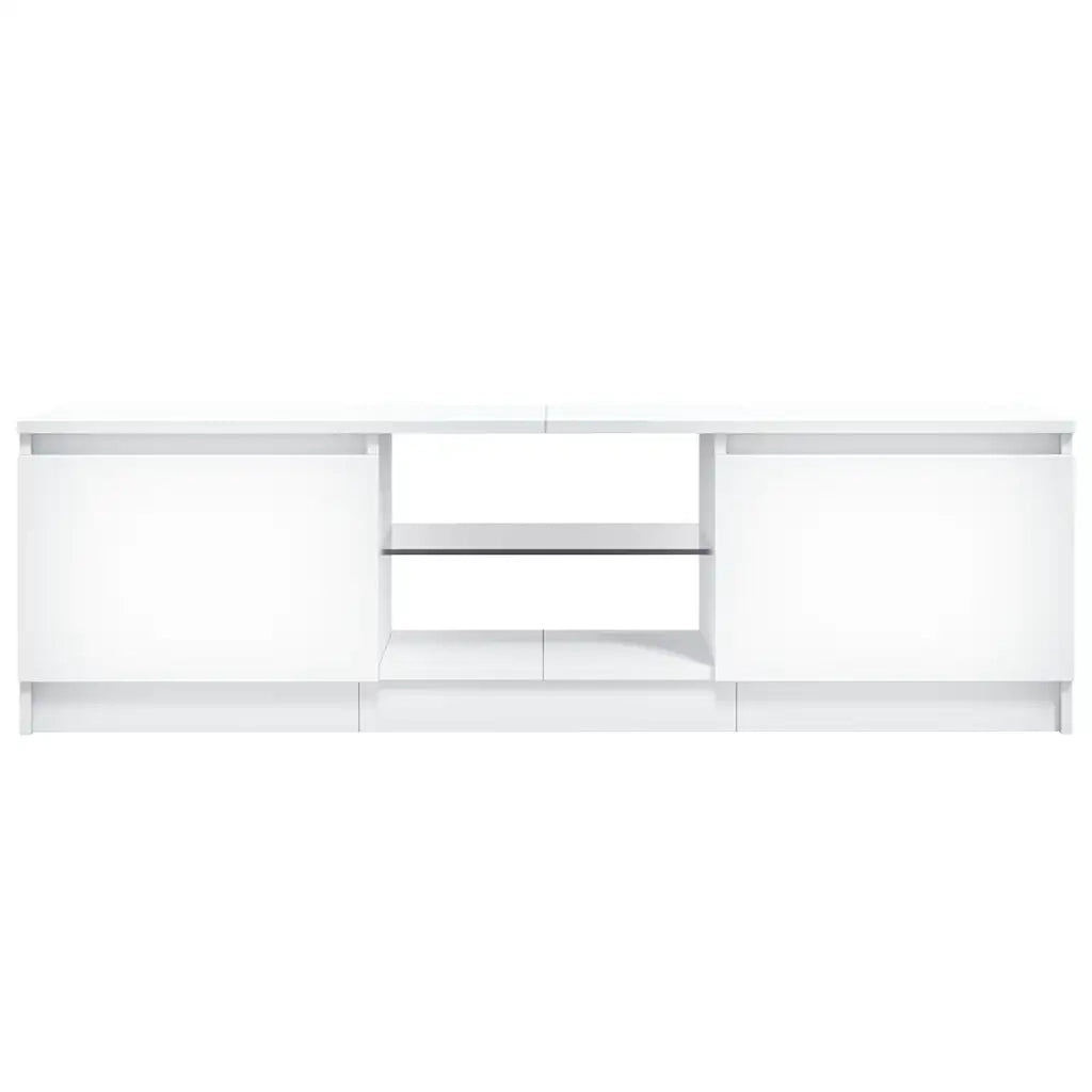 Mobile Porta TV con Luci LED Bianco 120x30x35,5 cm cod mxl 13431
