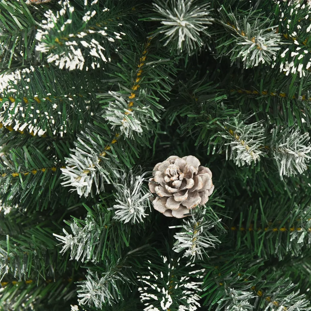 Albero di Natale Artificiale Sottile con Base 240 cm PVC 345168