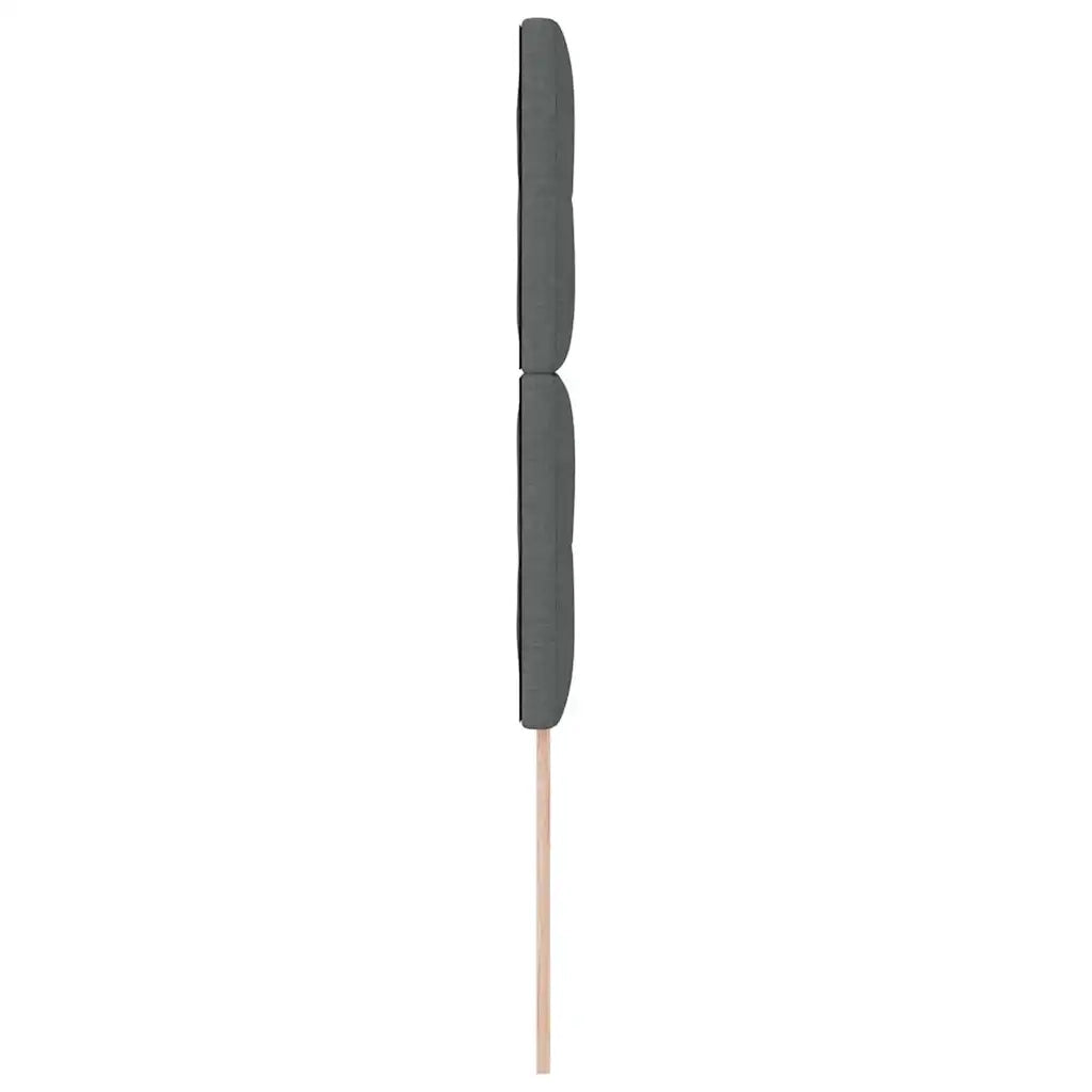 Testiera LED con testiera Grigio scuro 100 cm Tessuto