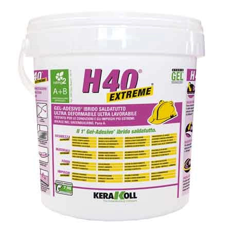 COLLA PER PIASTRELLE IN PASTA 'H40 EXTREME' KERAKOLL 10 Kg - Col. Bianco - 10 kg