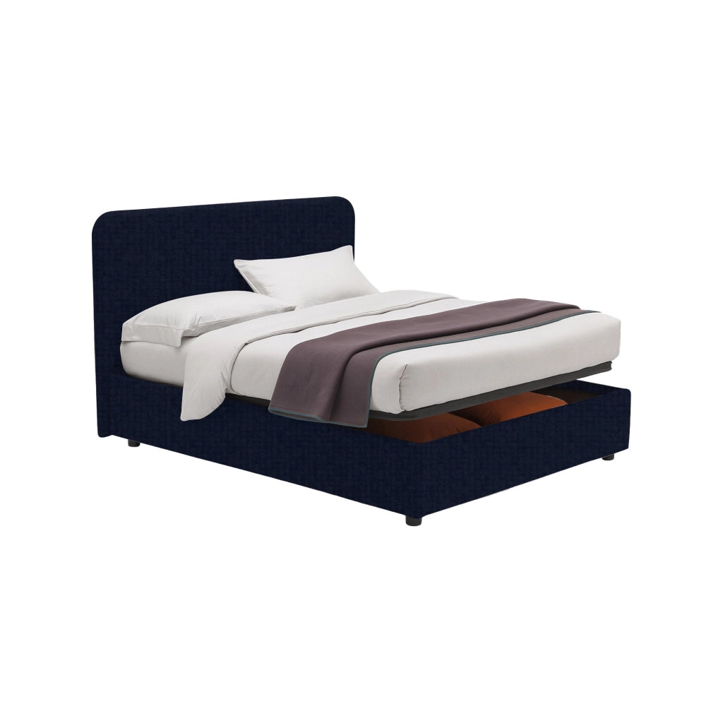 Slough, Letto Singolo Sfoderabile Made in Italy, Viola Scuro