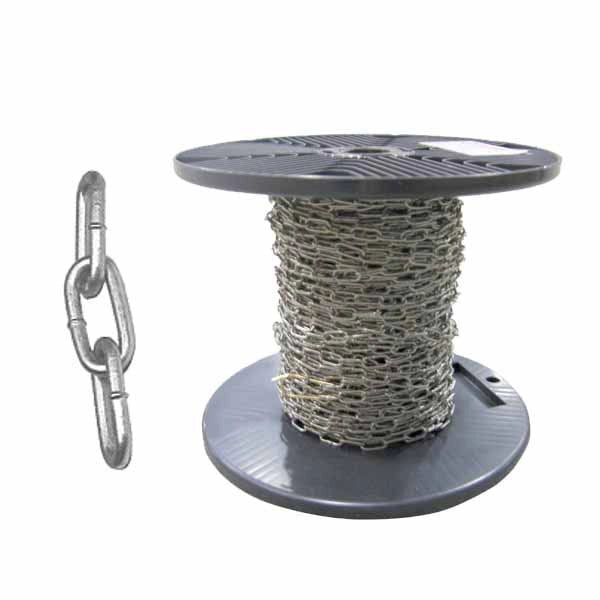Inoxmare 8012947351239 Catena Genovese N.17 in Acciaio Inox AISI 304 Diametro 3 mm Lunghezza 50 m Non Adatta per Sollevamento colore Inox
