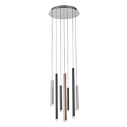 Lampadario Italux Reyna LED 28W 3000K cromo MD17077-7A
