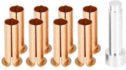 Kit di Serrature per Porte - 8 pezzi - Materiale in Acciaio di Alta Qualità - Adatto per Jeep Wrangler 1986-2006 - Strumento di Rimozione - Resistenze allo Sfregamento Elevate e Durata Estesa