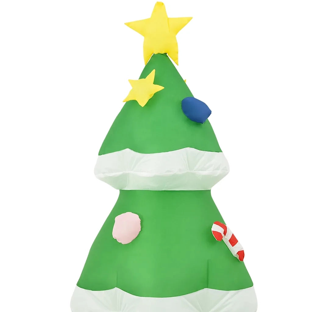Albero Natale Gonfiabile Decorazioni LED Interno Esterno 240 cm 331433