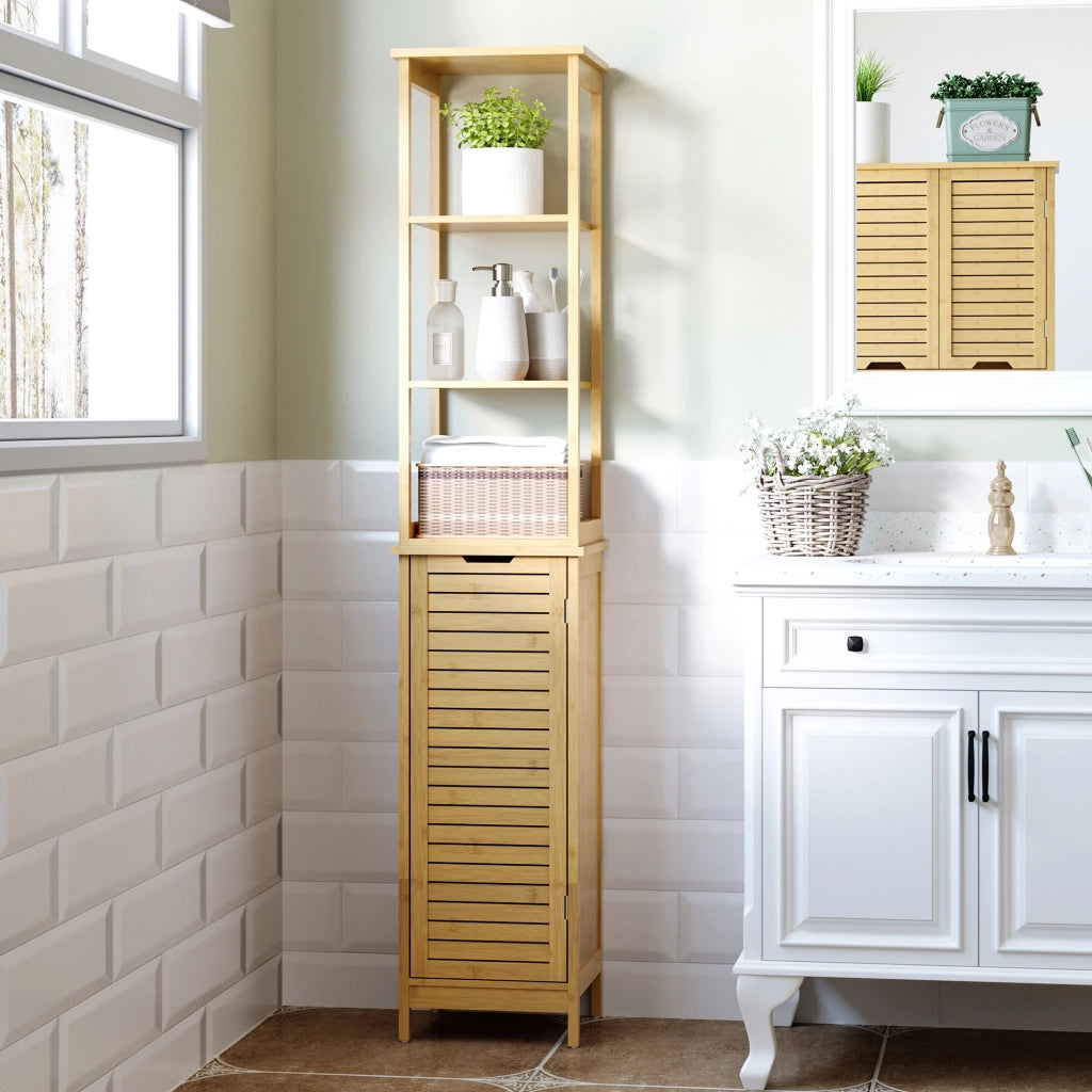 Armadio da bagno ¨C zephmum ¨C Bamb¨´, 34x30x173cm