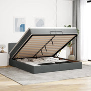 Struttura Letto Pouf con Materassi 200x200 cm in Tessuto 3312251