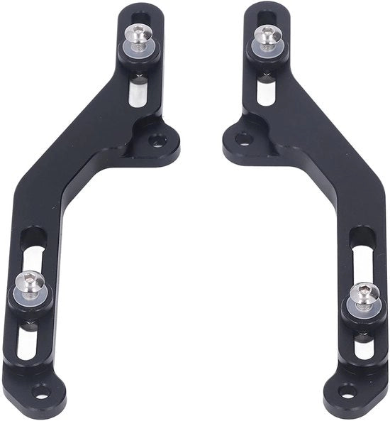 Kit di regolazione per parabrezza motociclistico in alluminio