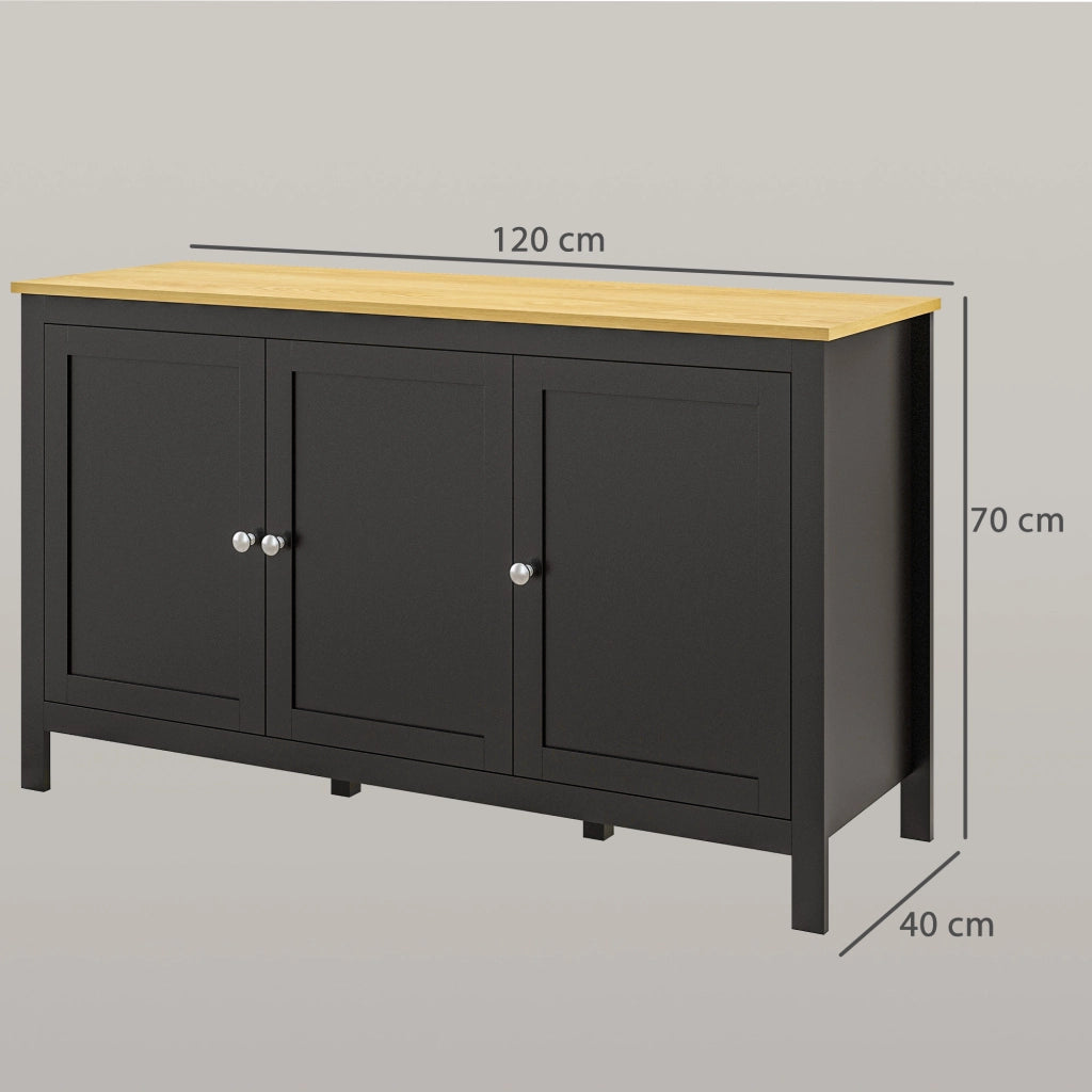 Mobile Ingresso con Ante ¨C Minimal ¨C Nero 120x40x70 cm