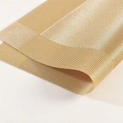 Set di 6 placemats in PVC giallo, antiscivolo e termoresistente