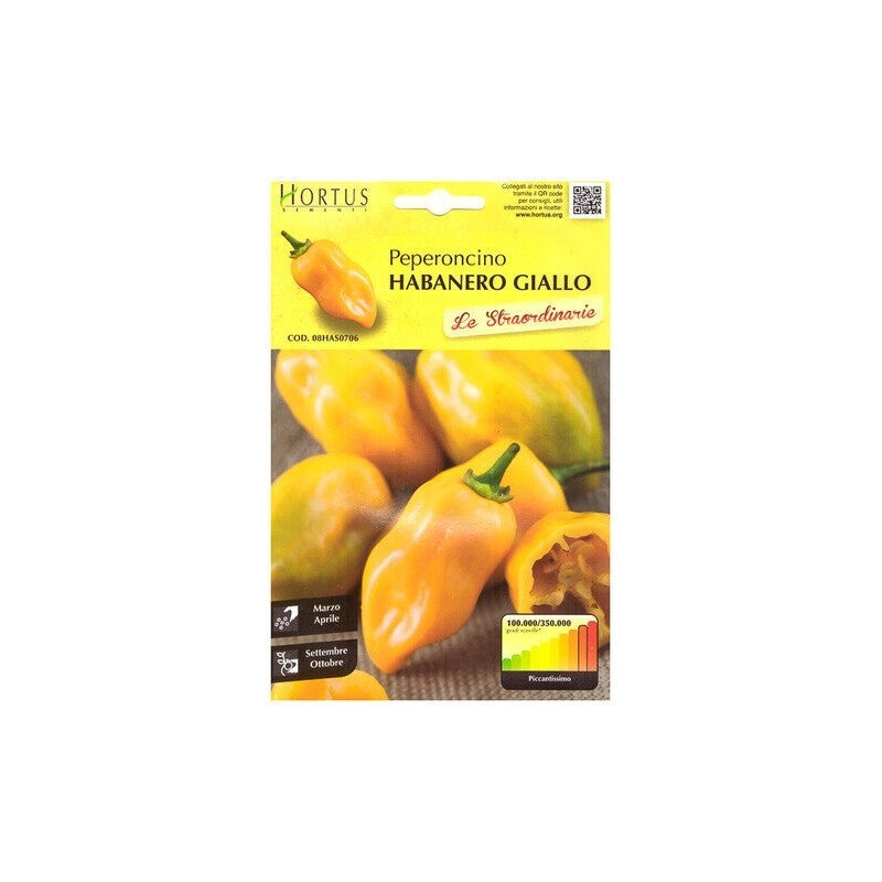 Peperoncino Habanero Giallo straordinarie