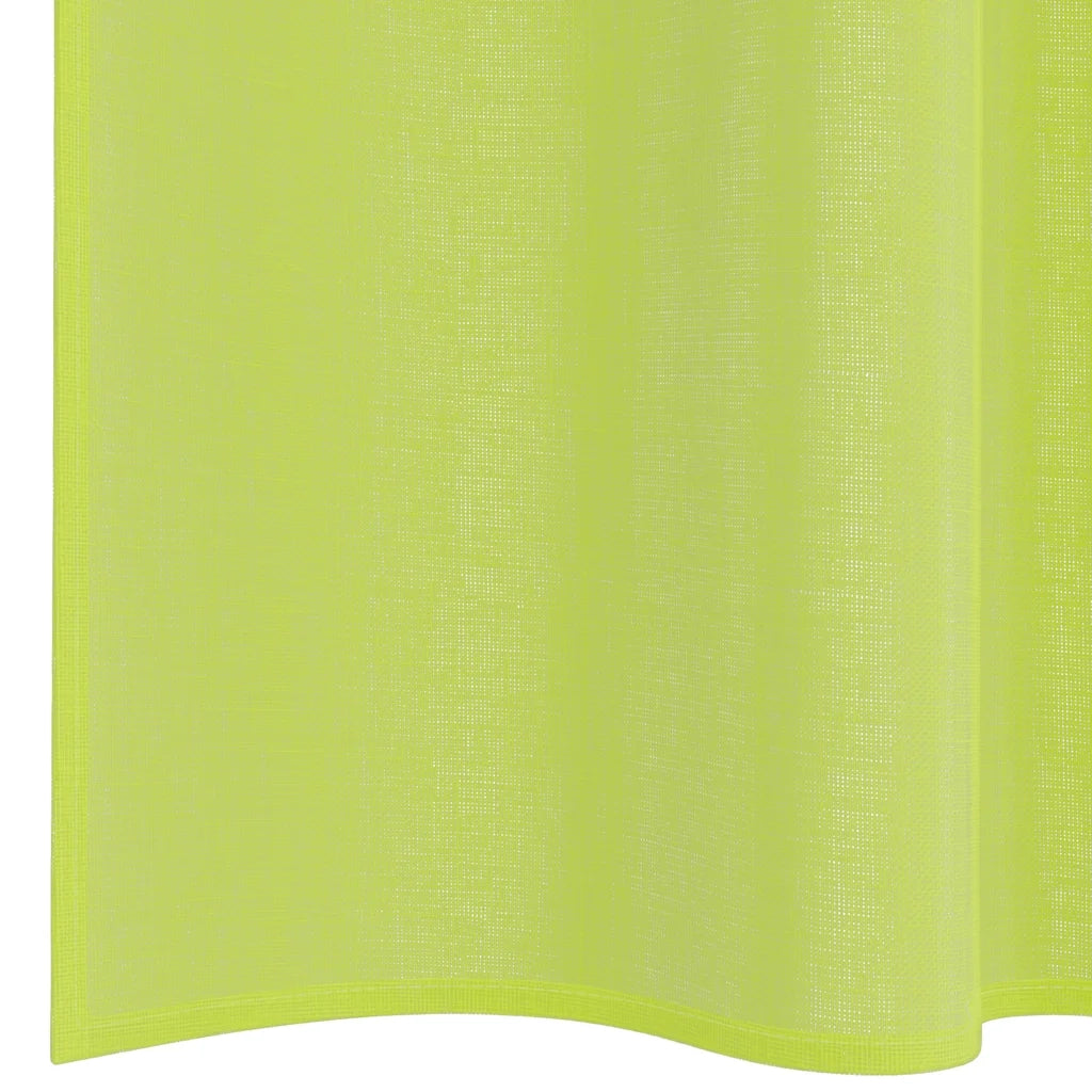 Tende in Voile con Tasche per Aste 2 pz Verde Mela