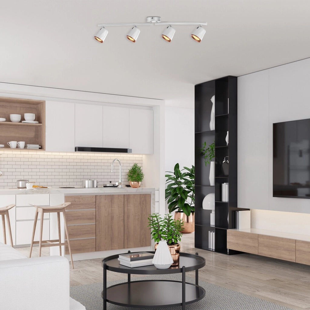 Plafoniera LED Rabalux Solange 24W bianca 4 faretti