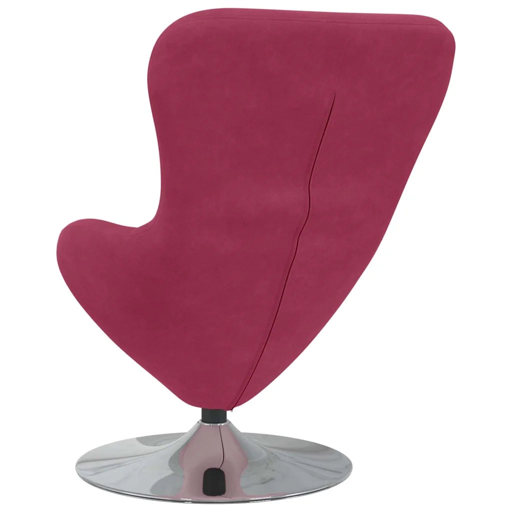 Poltrona uovo Rosso Vino Velluto 42002729