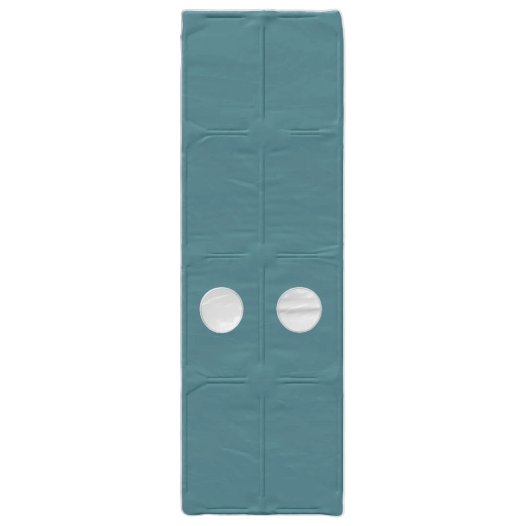 Letto con Tunnel 3 pcs Bianco e azzurro Legno ingegnerizzato