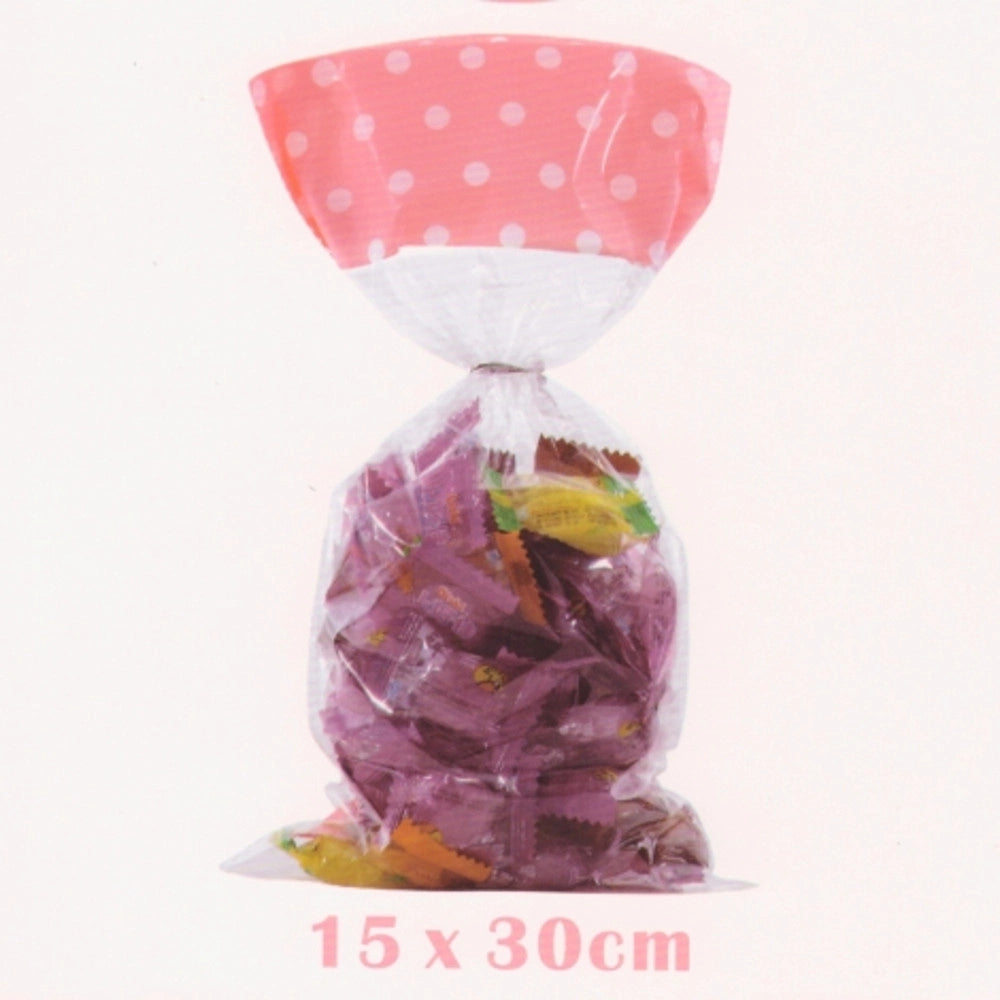Trade Shop - Set 24 Pezzi Sacchetti Bustine Rosa Confetti Confettata Caramelle Compleanni -