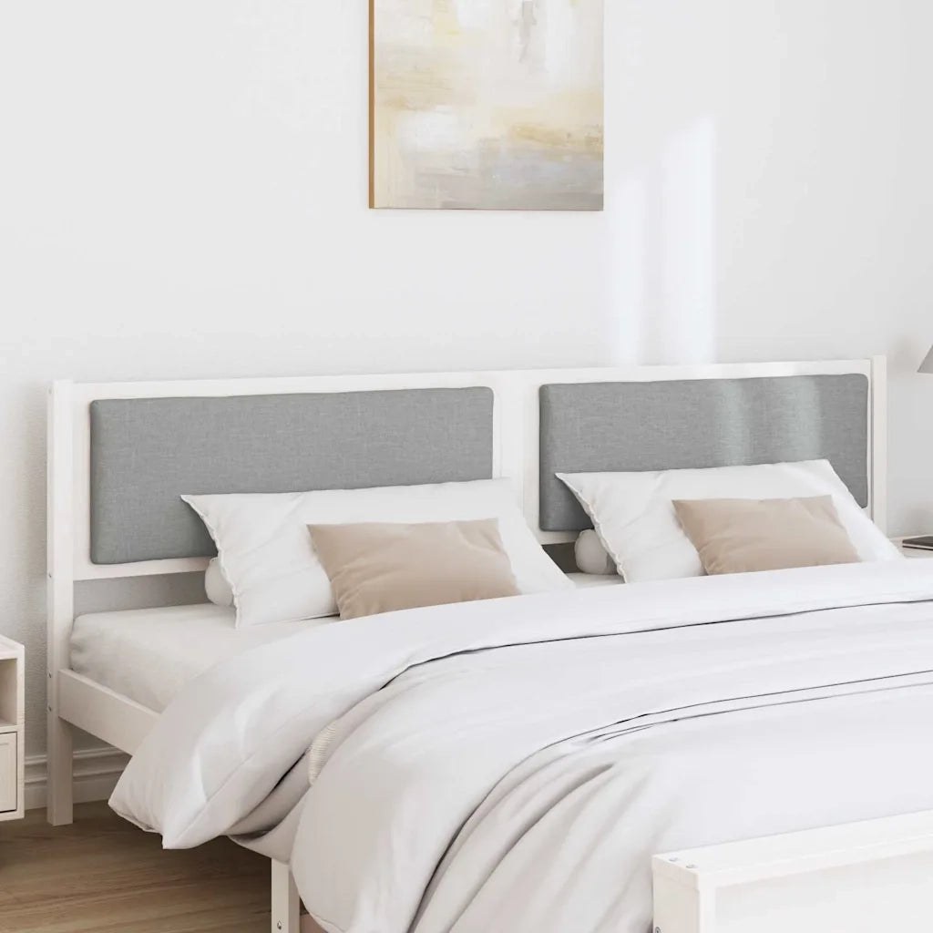 Testiera Altro Bianco 200 cm Legno di pino massello 878938