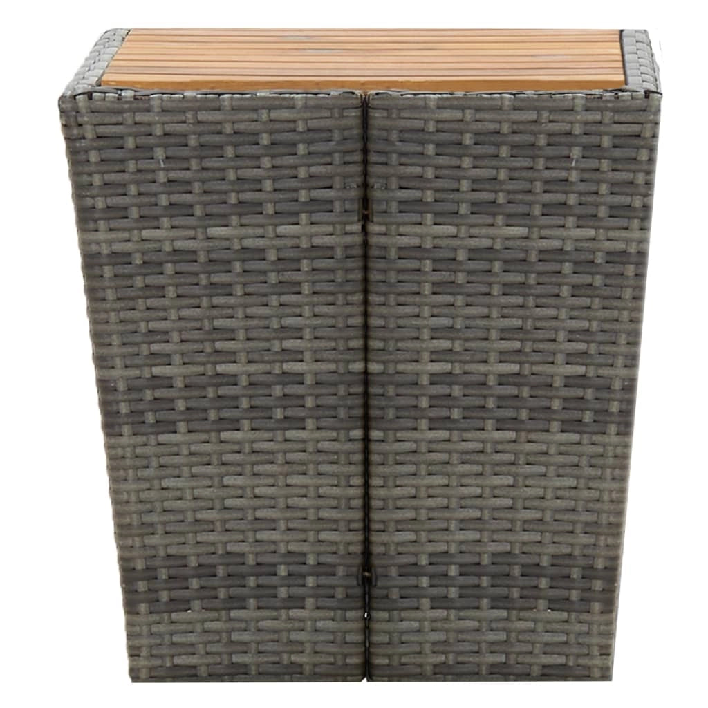 Set da bistrot da 3 pezzi per giardino e patio realizzato in resina intrecciata e legno di acacia grigio 02_0013523
