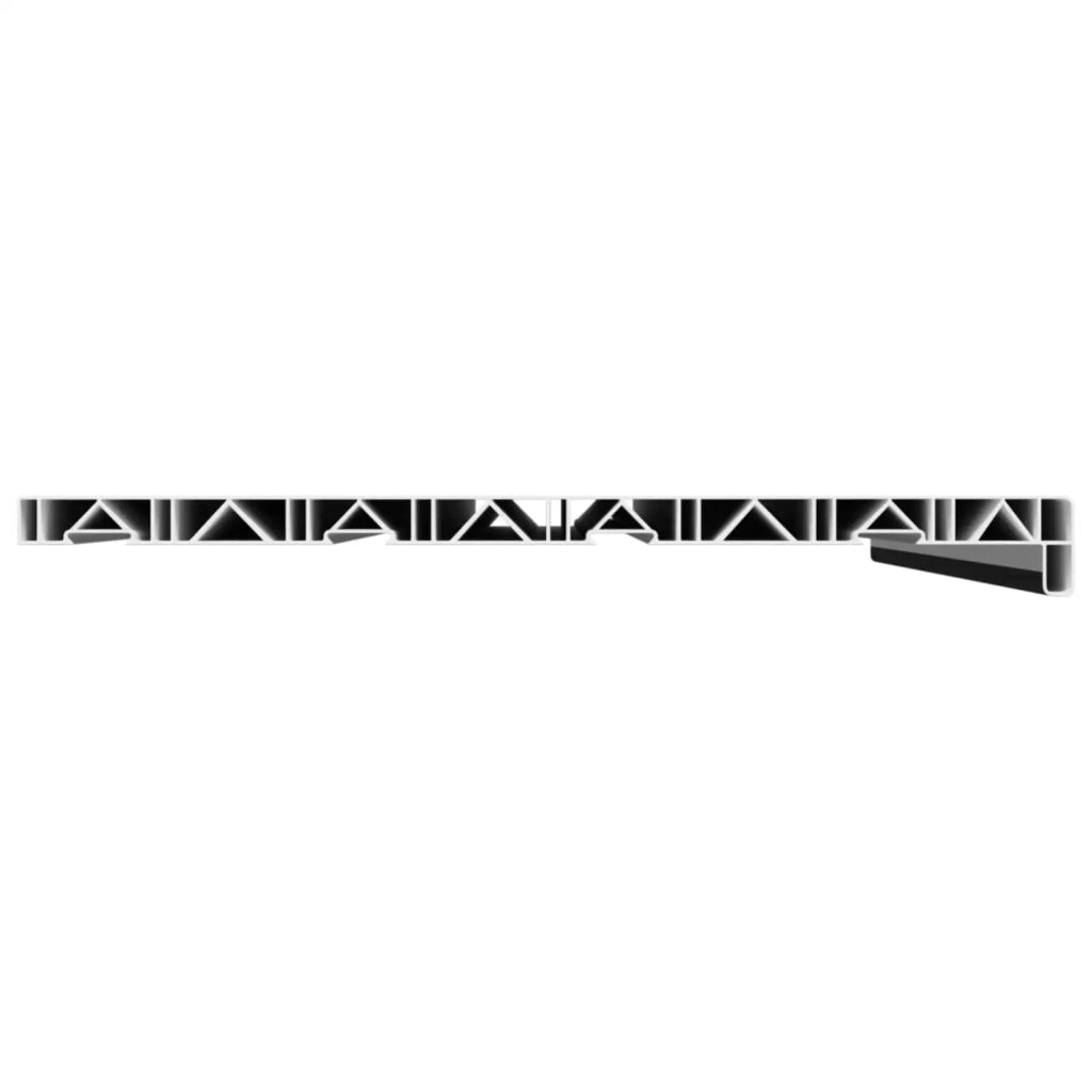 Soglia della Finestra Nero con Venature del Legno PVC CFW7704028
