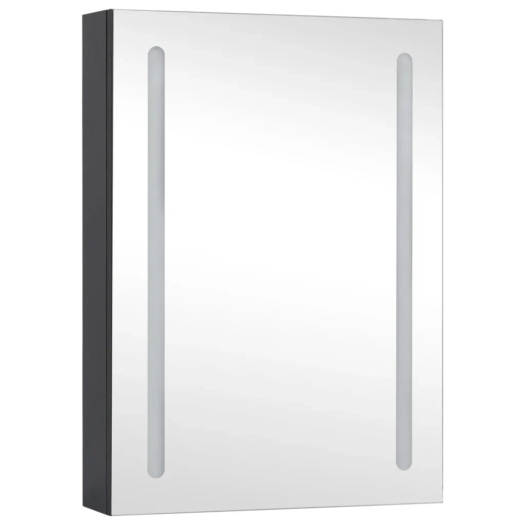 Armadietto Bagno con Specchio e LED 50x13x70 cm 325546