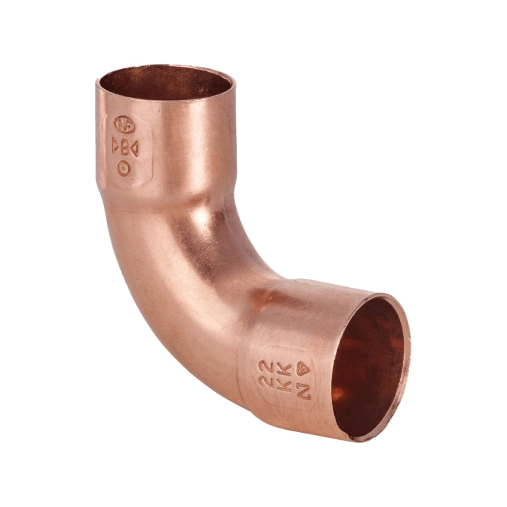 RACCORDO CURVO RAME 90° A SALDARE FEMMINA FEMMINA SERIE 5000 - Ã14  - CEX