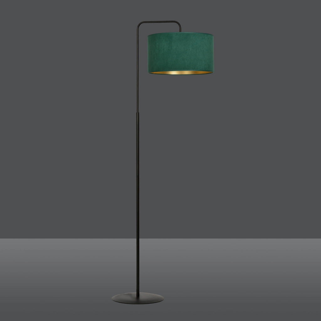 Lampada da terra Emibig Hilde verde nero oro E27 150 cm