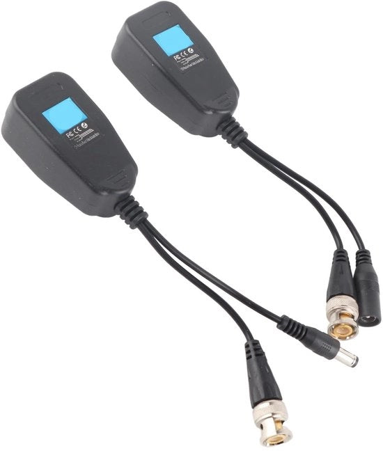 Convertitore Passivo Analoghi a IP 1 coppia per Camera di Sicurezza Accessori con Balun Video Potenza BNC a RJ45.