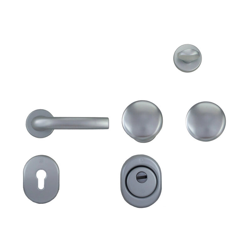 C KIT ACCESSORI INOX P/PORTA BLINDATA CIL EUROP