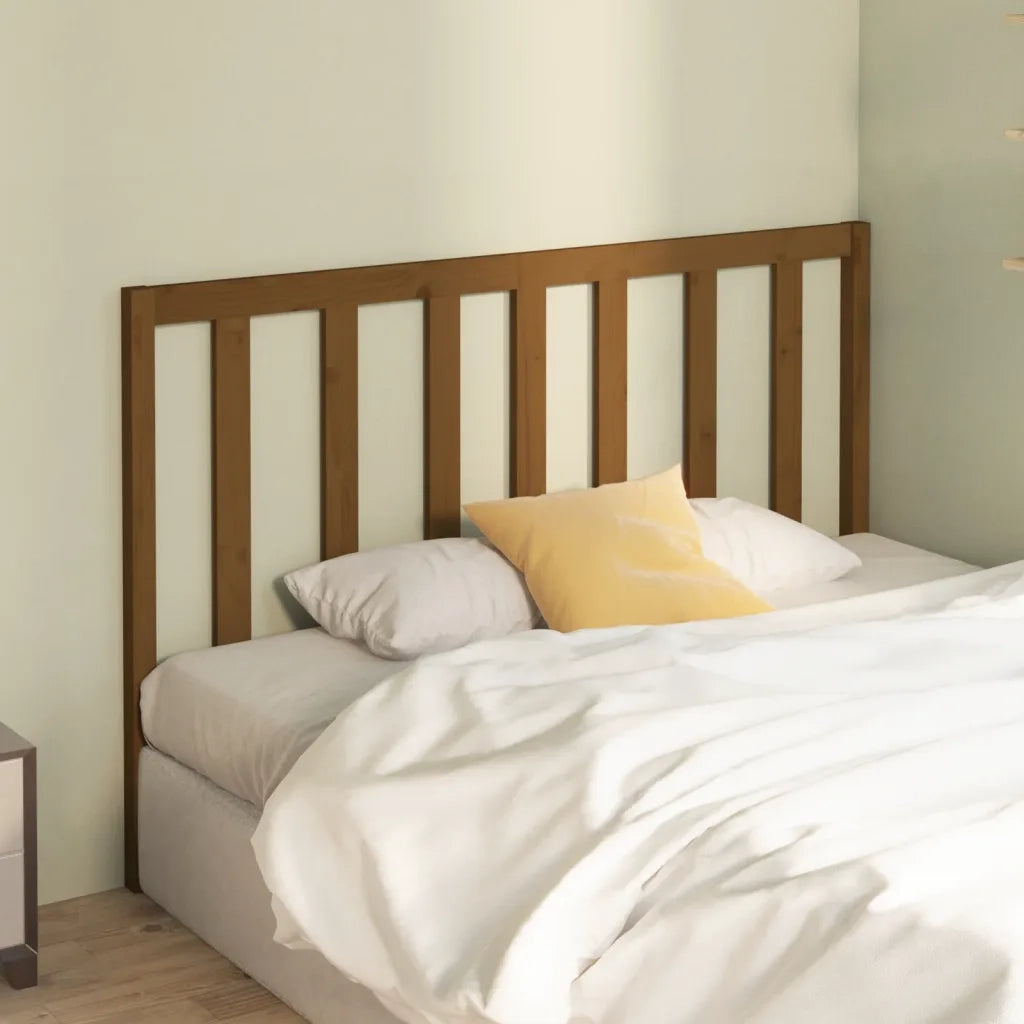Testiera | Testata per Letto ambra 156x4x100 cm in Legno Massello di Pino