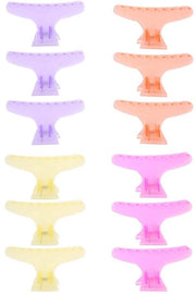 Accessori capelli 12 pezzi - Design farfalla - Antiscivolo - Accessori capelli - Pinze per parrucchiere - Materiale duraturo