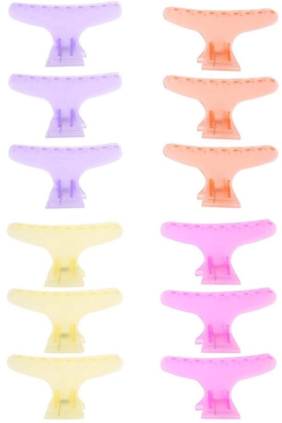 Accessori capelli 12 pezzi - Design farfalla - Antiscivolo - Accessori capelli - Pinze per parrucchiere - Materiale duraturo