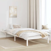 Struttura del letto Bianco 100 x 200 cm Pino massello 873203